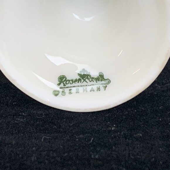 Rosenthal China Sanssouci Footed Porcelain Egg Cup Gold Trim Vintage Germany - Picture 10 of 10